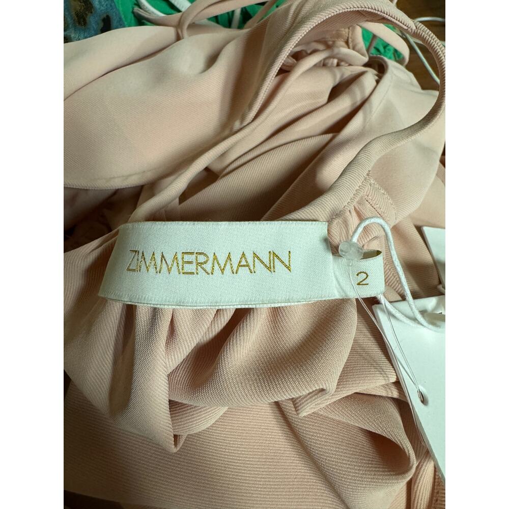 NWT Zimmermann A-Line Sleeveless Draped Back Midi Dress with Tags Sz M - Picture 14 of 15